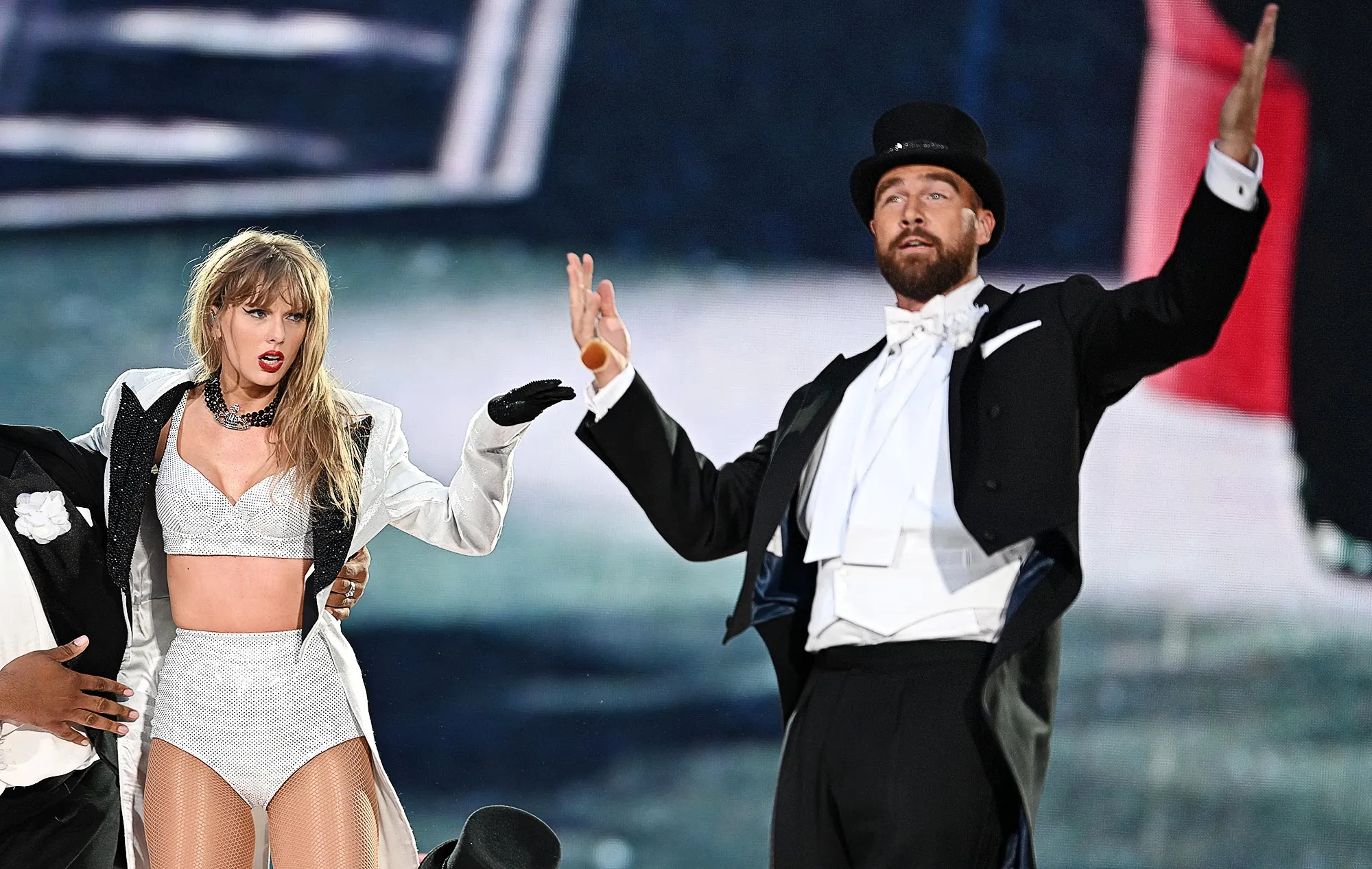 Taylor Swift Likes Chiefs Video Announcing Travis Kelce as Their Man of the Year Nominee 043