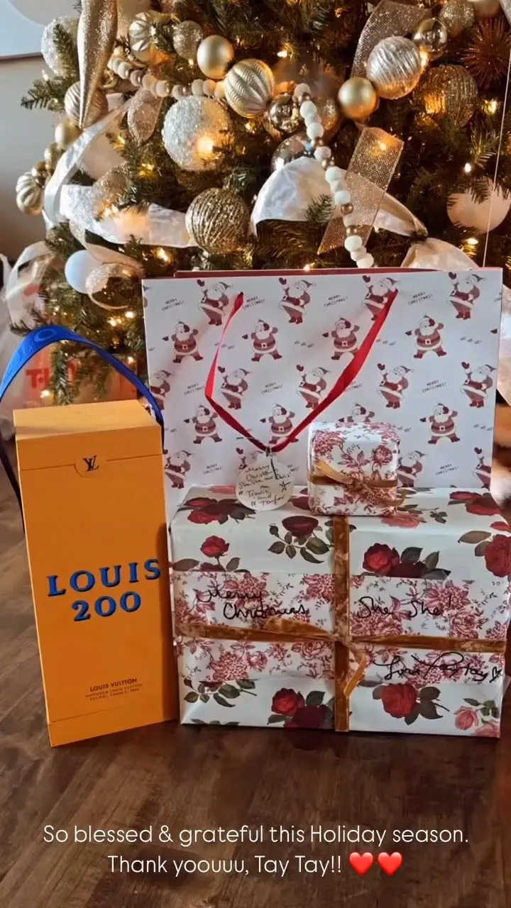 Taylor Swift and Travis Kelce Send Christmas Gifts to Teammate Chris Jones and Partner Sheawna Kiarav 739