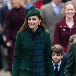 The Royal Family Attends 2024 Sandringham Christmas Day Church Service After Difficult Year 676 Catherine, Princess of Wales and Prince Louis