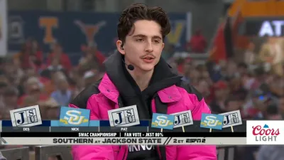 Timothee Chalamet Impresses College Game Day Hosts With His Football Predictions