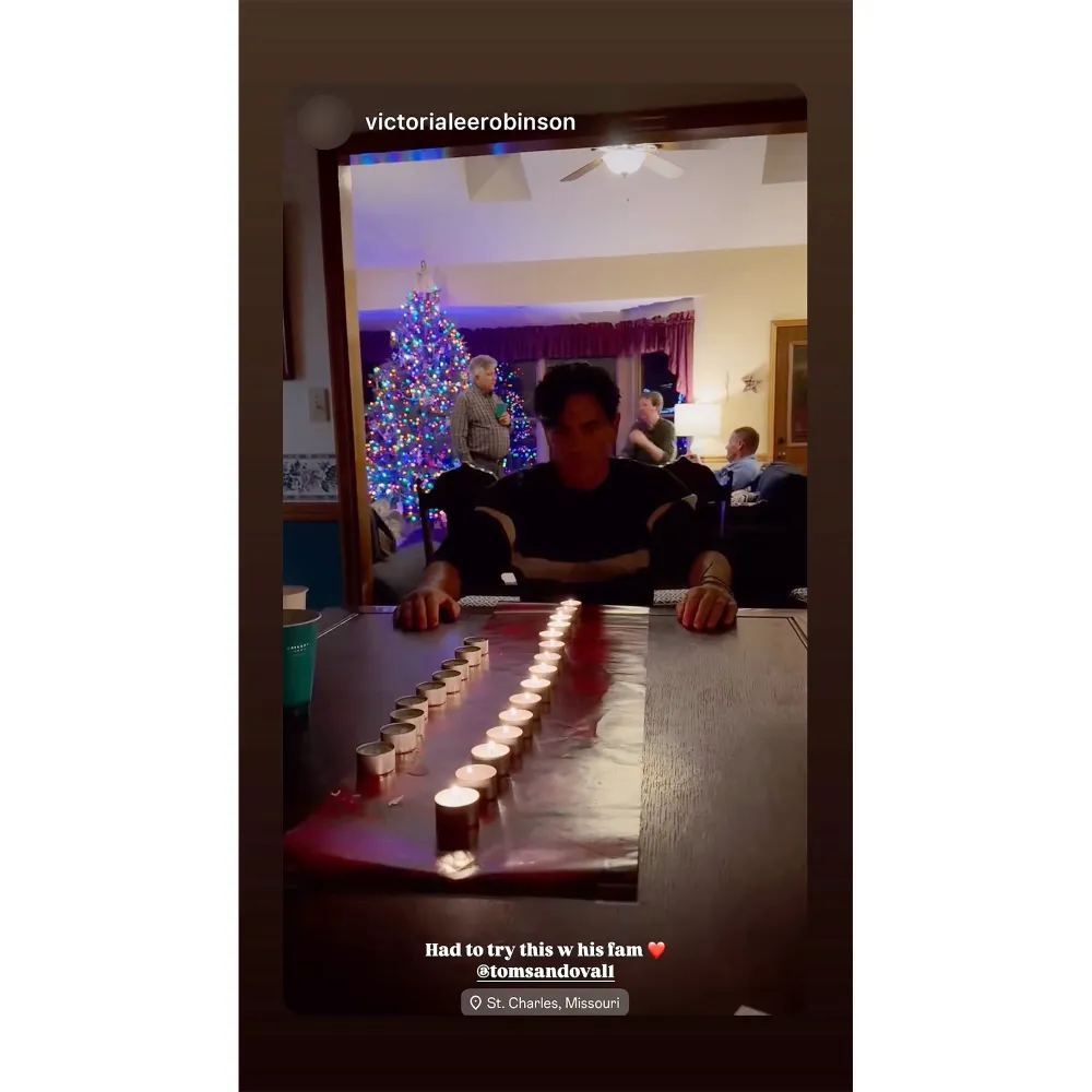 Tom Sandoval Celebrates Holidays With Girlfriend Victoria Lee Robinson During Family Visit to Missouri