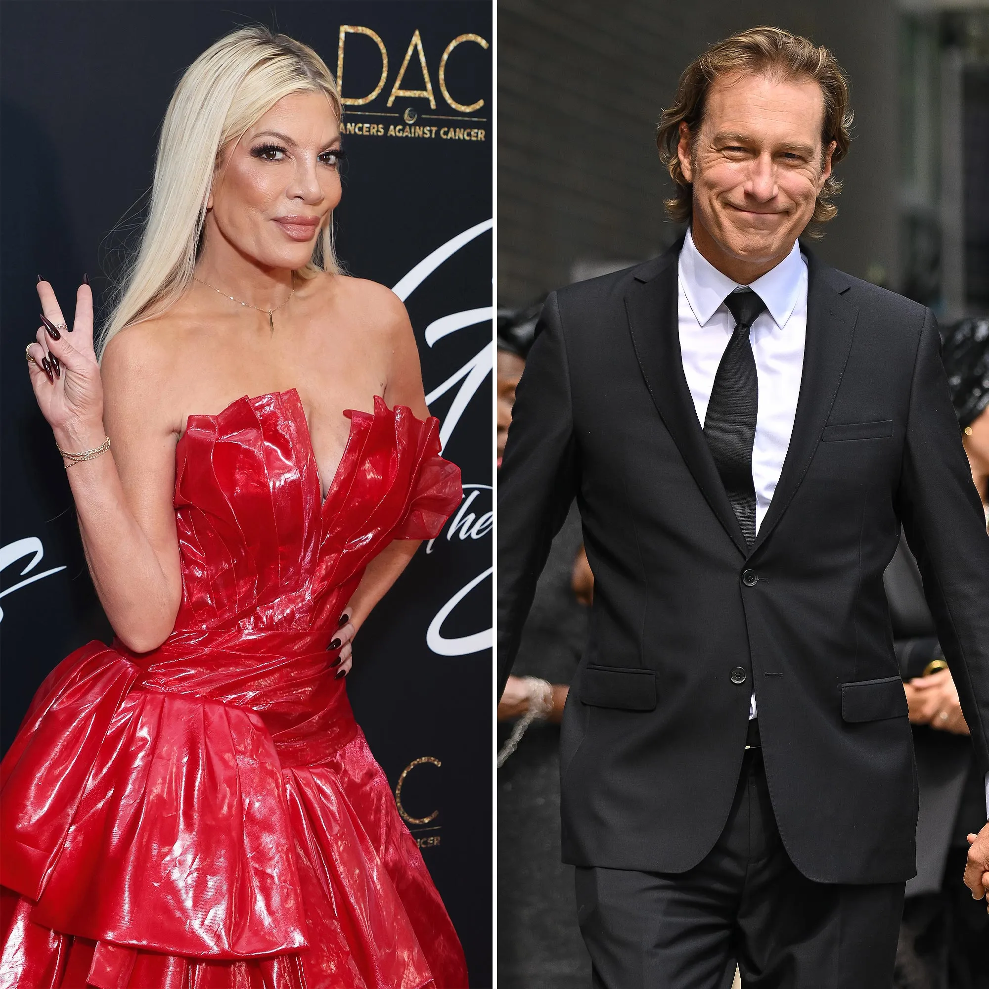 Tori Spelling Recalls Full On Kiss With John Corbett Before He Was Sex and the Citys Aiden