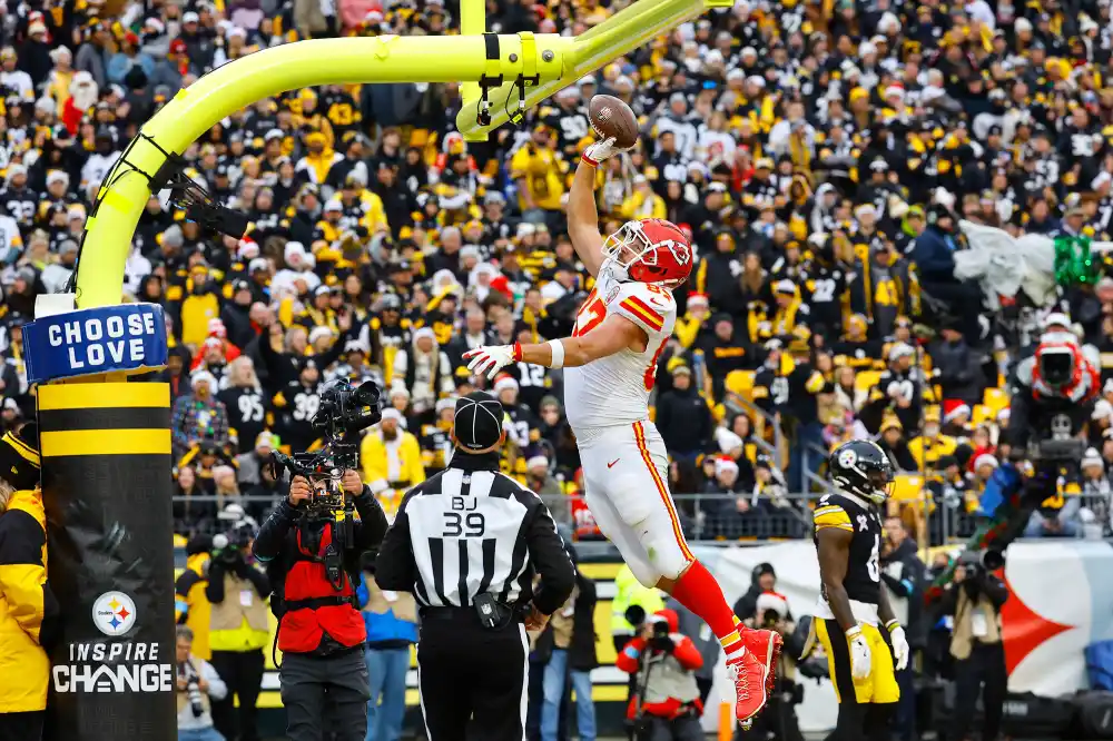 Travis Kelce Shouts Out My Guy Harrison Butker for Assistance After Touchdown Celebration Penalty 3