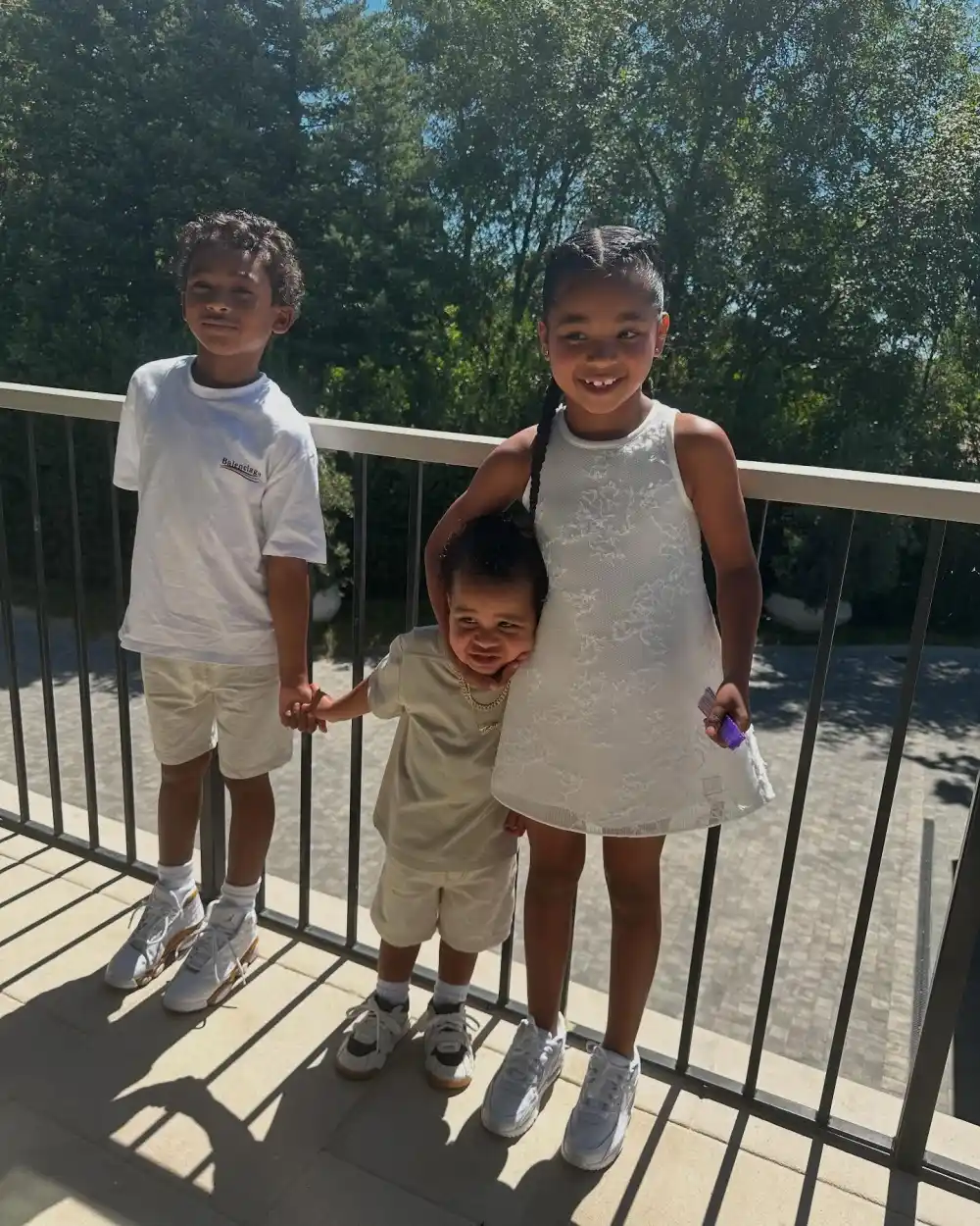 Tristan Thompson Bonds With 3 of His Children in Rare Family Photos 2