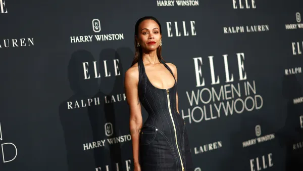 LOS ANGELES, CALIFORNIA - NOVEMBER 19: Zoe Saldana attends ELLE's 2024 Women in Hollywood celebration presented by Ralph Lauren, Harry Winston and TikTok at Four Seasons Hotel Los Angeles at Beverly Hills on November 19, 2024 in Los Angeles, California. (Photo by Matt Winkelmeyer/Getty Images for ELLE)
