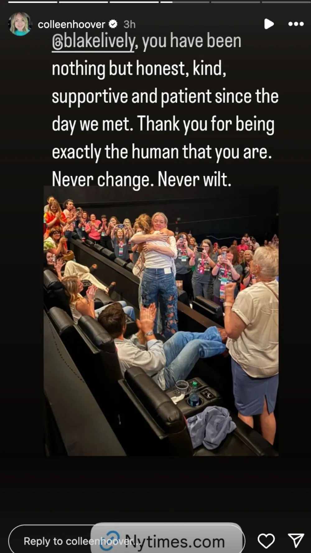 Colleen hoover praises blake lively amid justin baldoni lawsuit