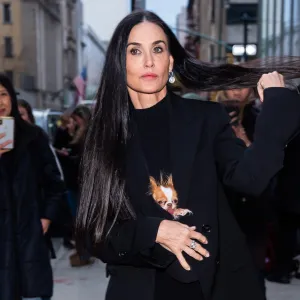 Demi Moore is seen in Midtown on December 04, 2024 in New York City.