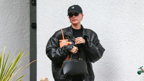 Hailey Bieber is seen on December 13, 2024 in Los Angeles, California.