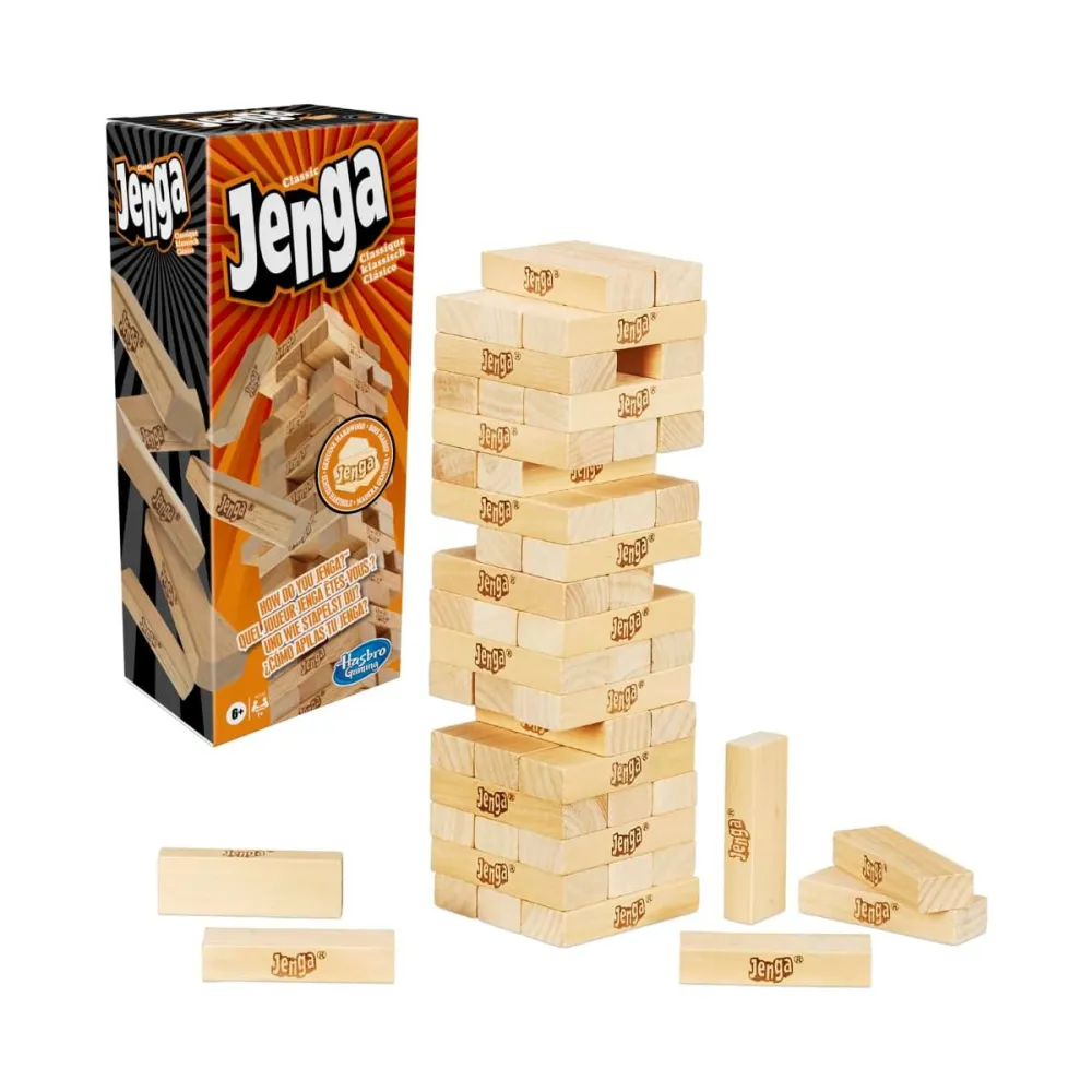 Hasbro Gaming Jenga Classic Game Amazon