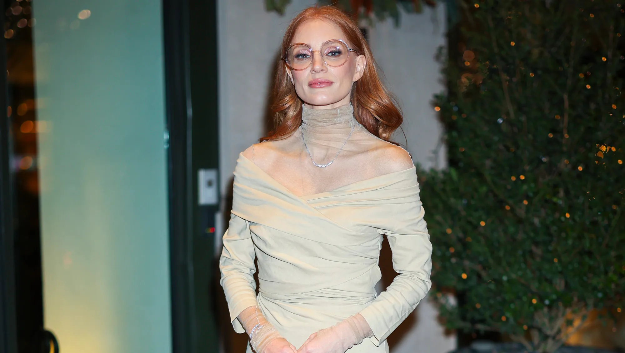 Jessica Chastain is seen in SoHo on December 20, 2024 in New York City.