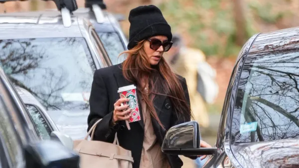 Katie Holmes is seen on December 8, 2024 in New York City.