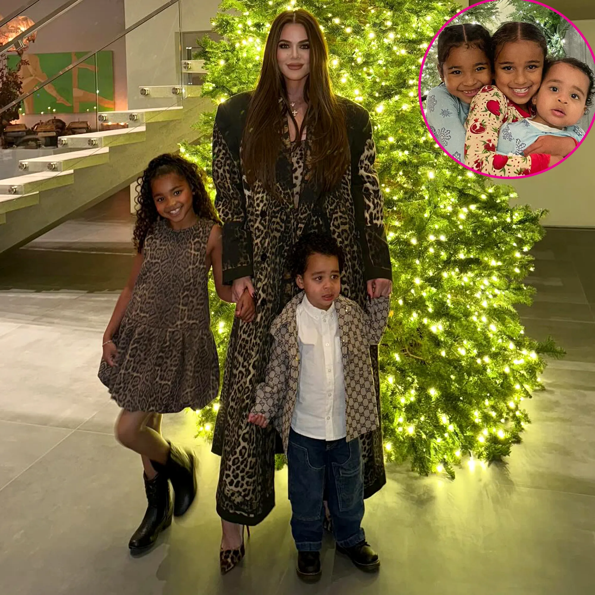 Khloe Kardashian's Kids True and Tatum Get Into Christmas Spirit With Cousin Dream in Sweet Video