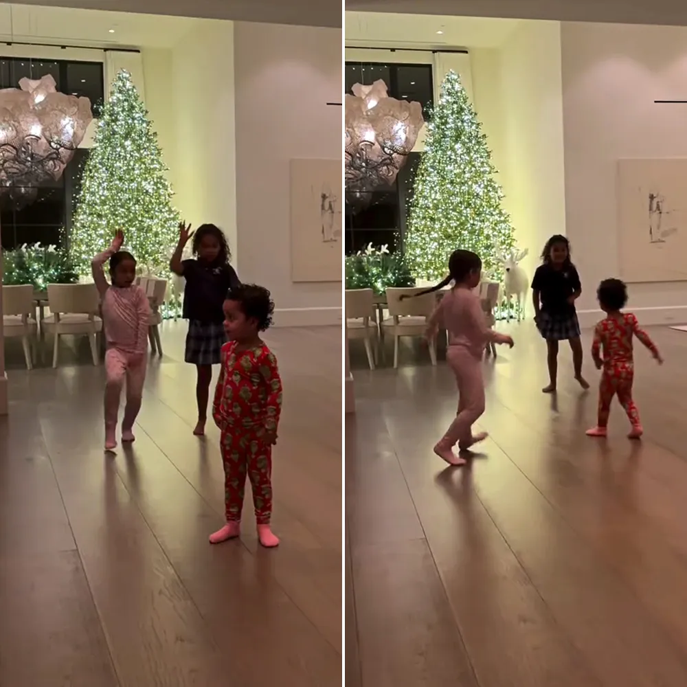 Khloe Kardashian's Kids True and Tatum Get Into Christmas Spirit With Cousin Dream in Sweet Video