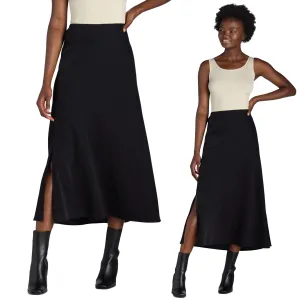 time and tru satin slip maxi skirt