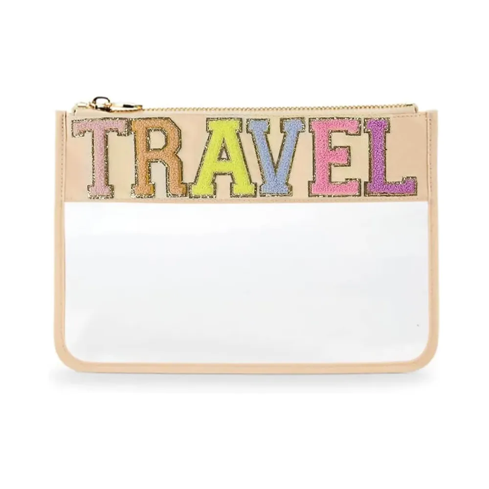 Sage Nation &lsquo;Travel&rsquo; Clear Zipper Pouch