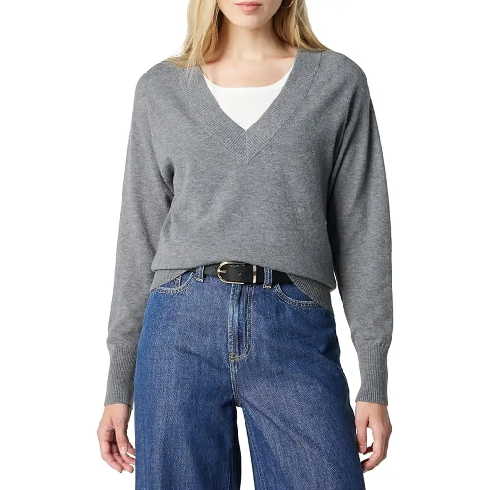 The Drop Maye Essential V-Neck Sweater Amazon