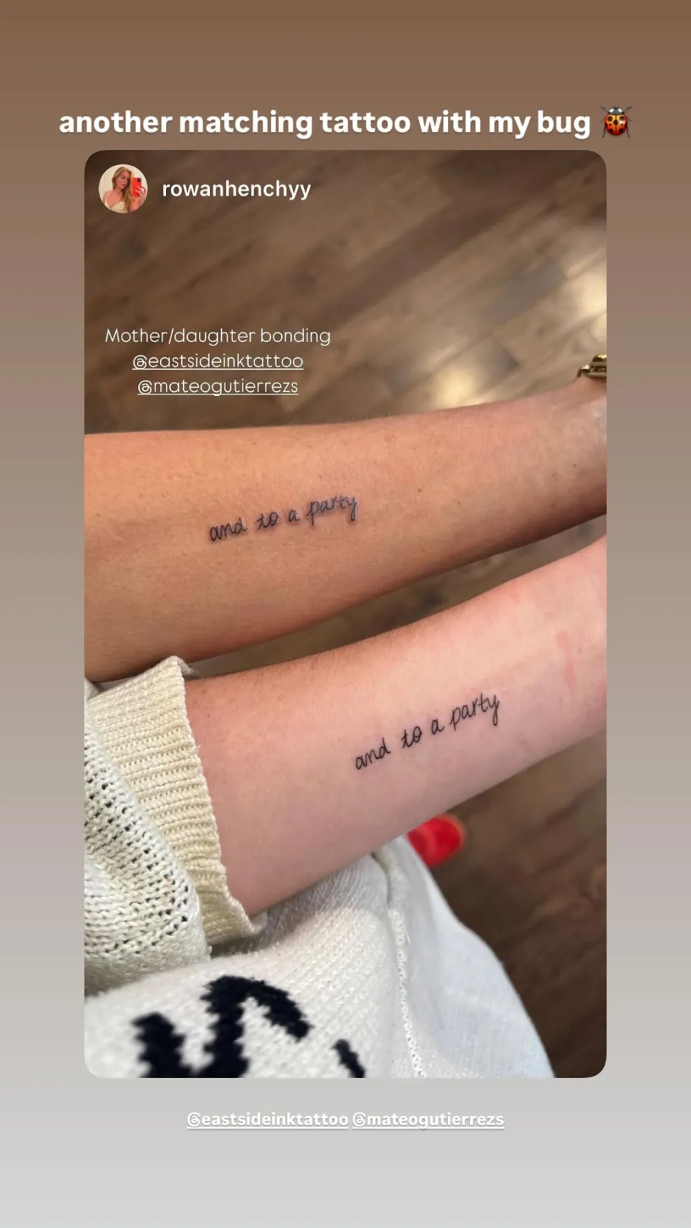 Brooke Shields and Daughter Rowan Henchy Reveal Matching Tattoos