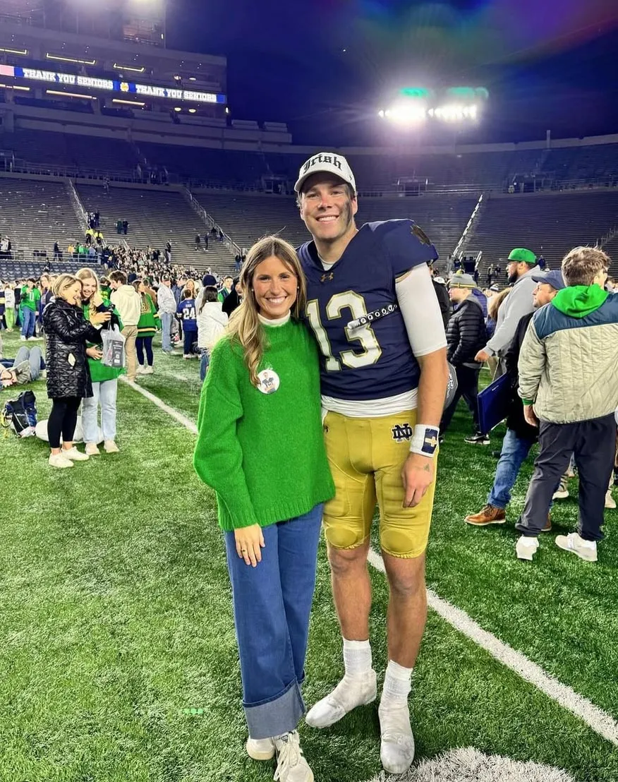Notre Dame QB Riley Leonard and Girlfriend Molly Waldings Relationship Timeline