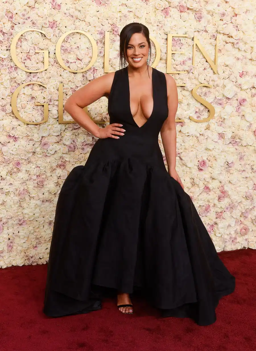 2025 Golden Globes Red Carpet Ashley Graham 415