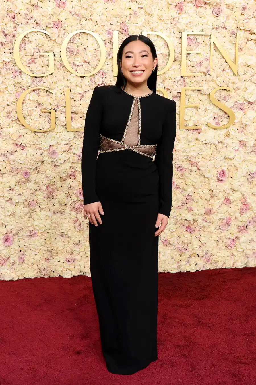 2025 Golden Globes Red Carpet Cooper Koch Awkwafina 468