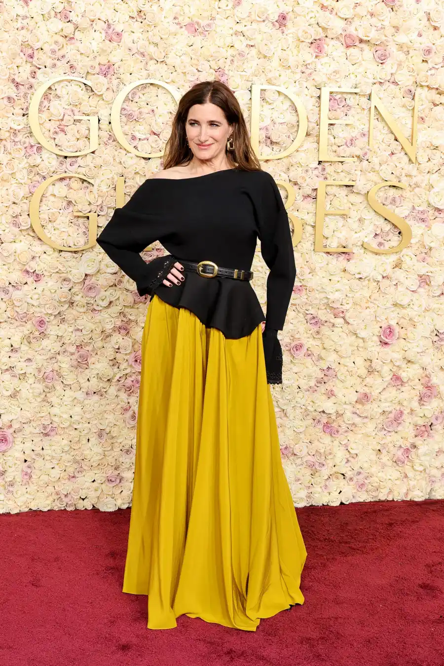 2025 Golden Globes Red Carpet Cooper Koch Kathryn Hahn 469