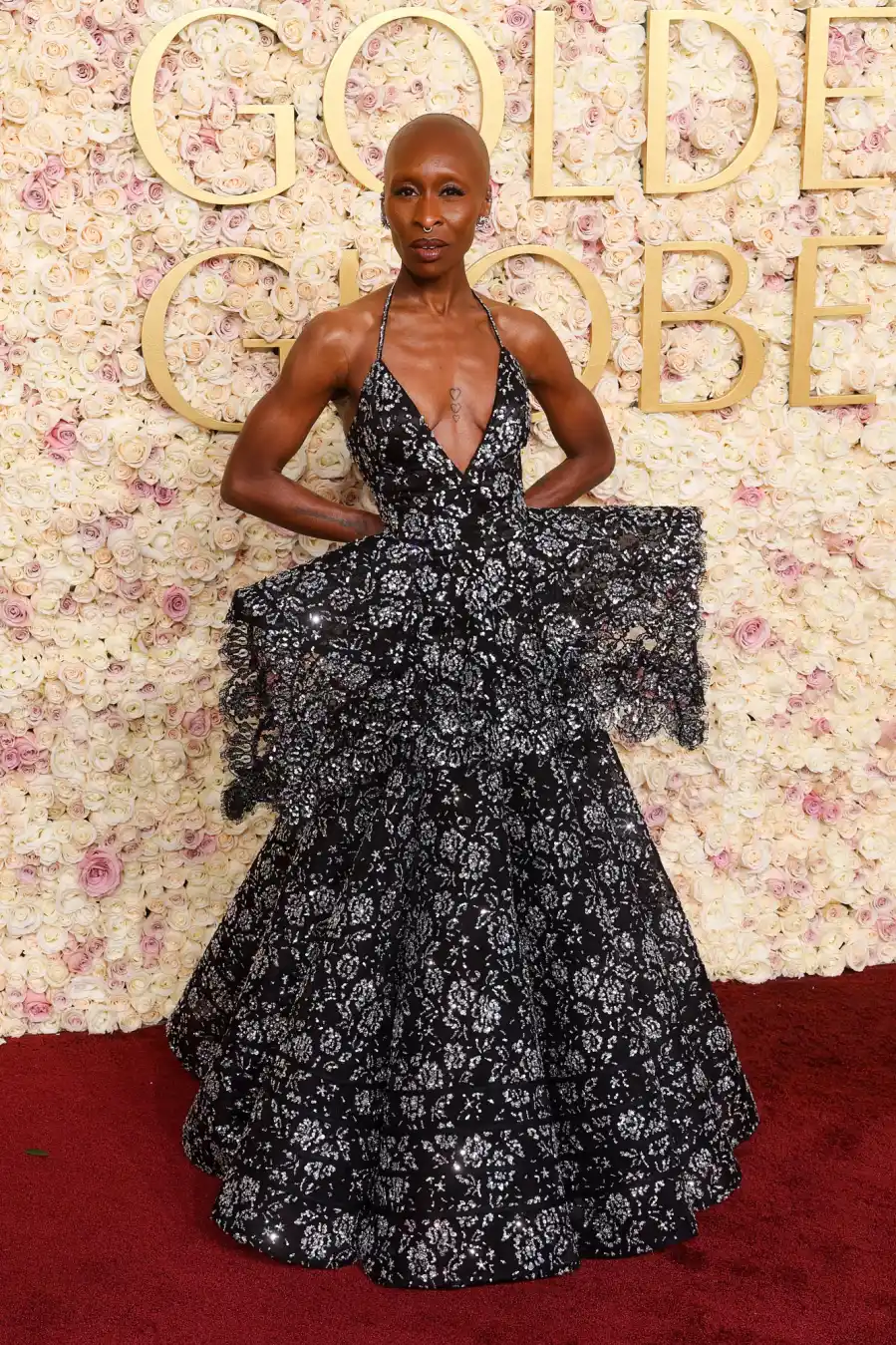 2025 Golden Globes Red Carpet Cynthia Erivo 505