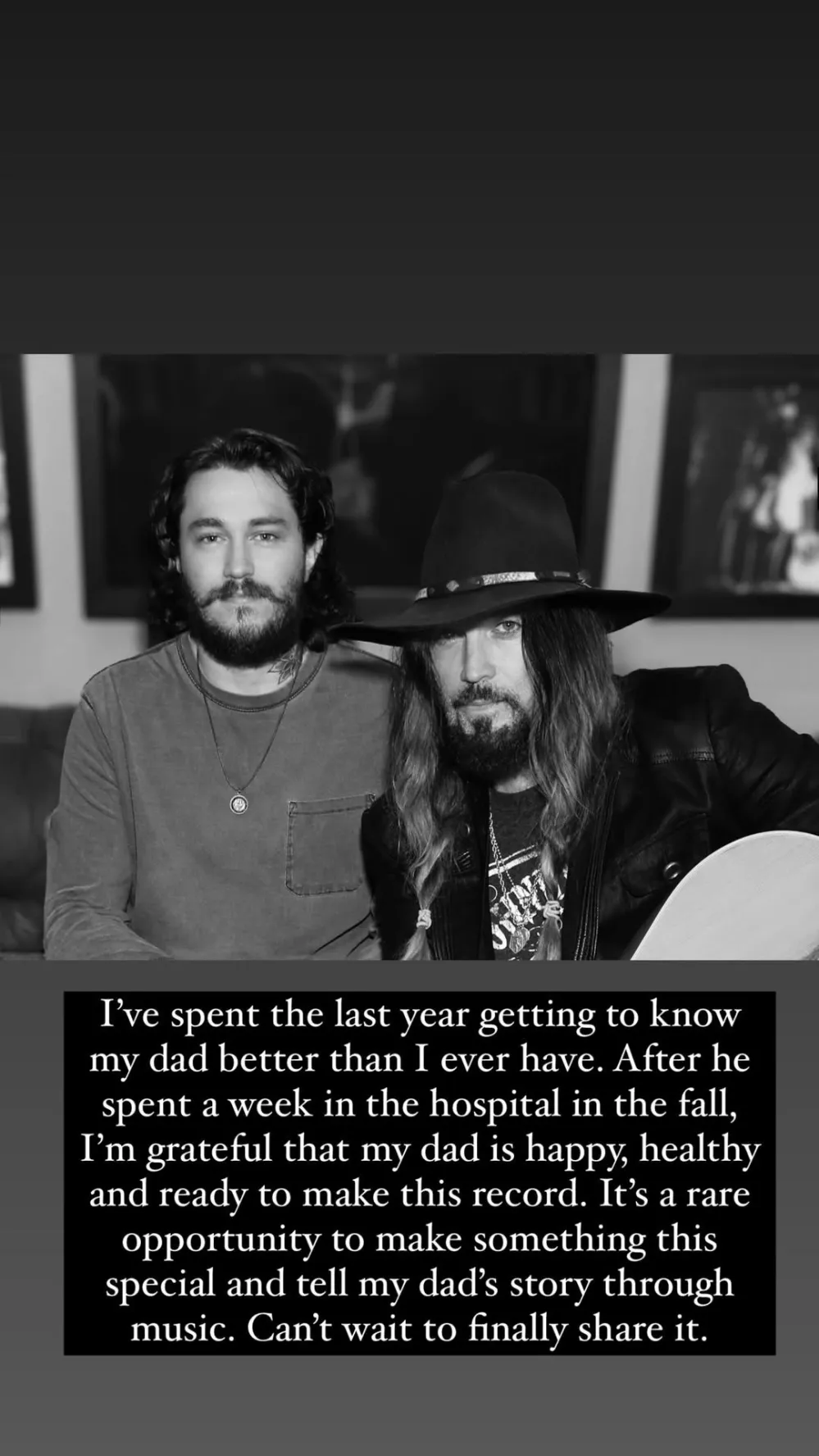 Billy Ray Cyrus Son Braison Says Hes Healthy Trace Reacts