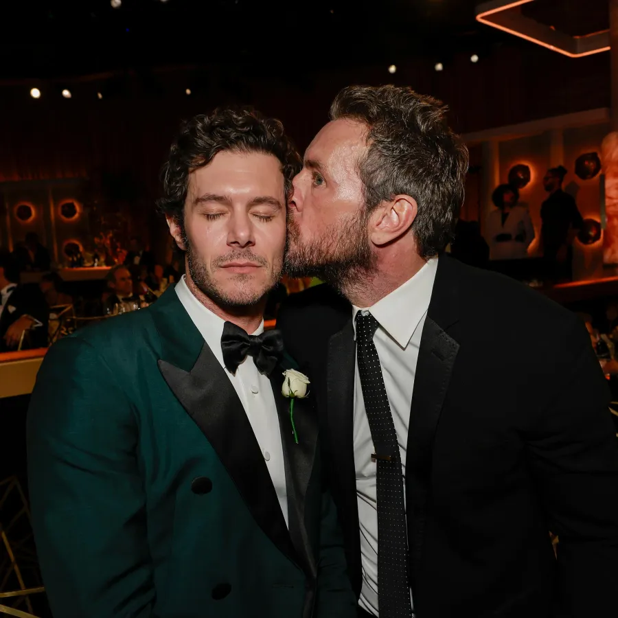 Adam Brody and Dax Shepard 2025 Golden Globes