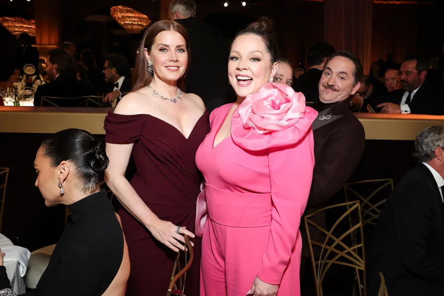 Amy Adams and Melissa McCarthy 2025 Golden Globes