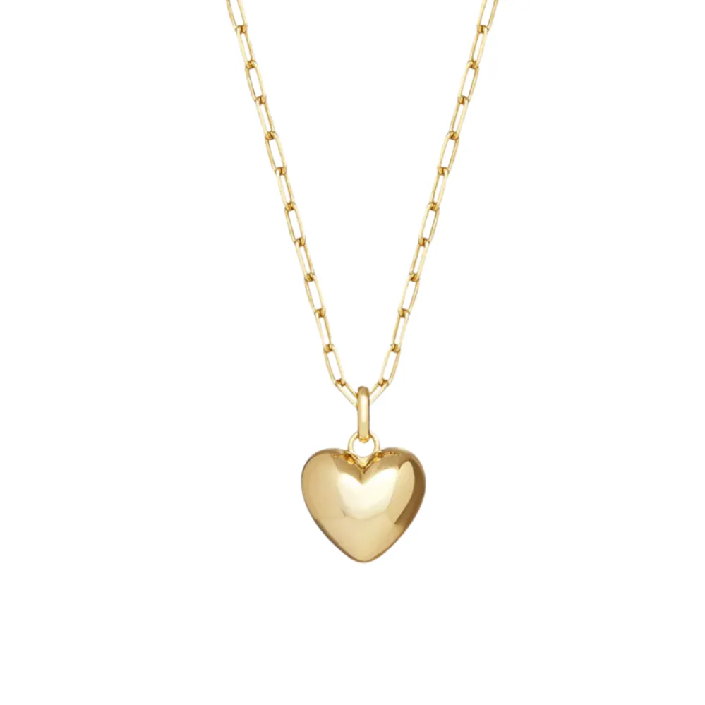Ana Luisa Lev Puffed Heart Necklace 