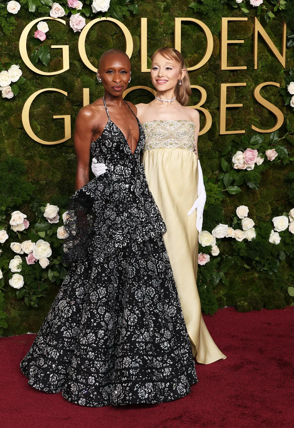 Ariana Grande and Cynthia Erivo Channel Wicked Characters at 2025 Golden Globes