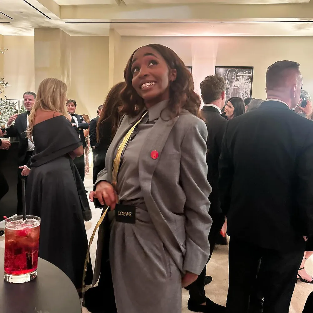 Ayo Edebiri Died Her Hair Red in Hotel Room for Julia Roberts Inspired Golden Globes Look