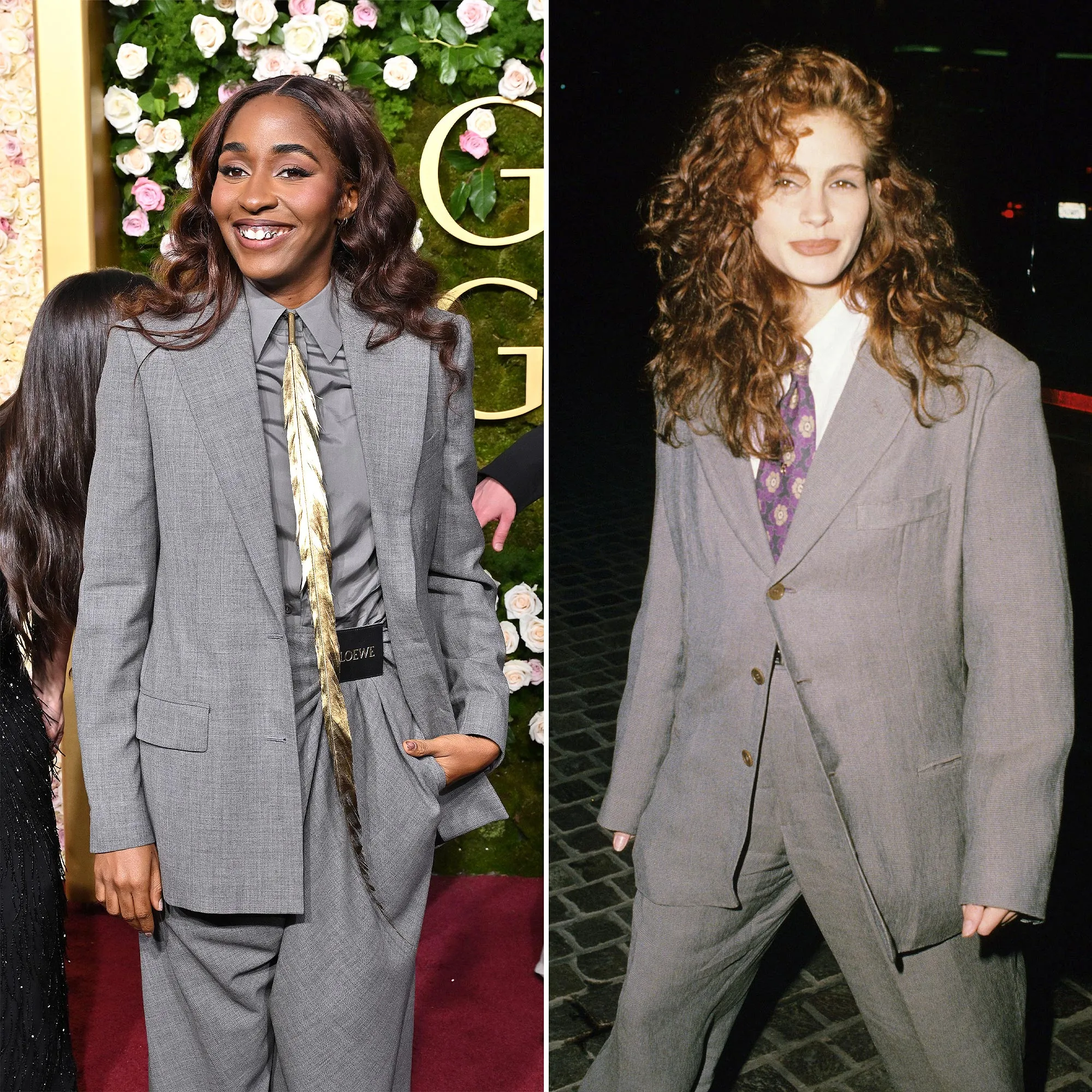 Ayo Edebiri Died Her Hair Red in Hotel Room for Julia Roberts Inspired Golden Globes Look