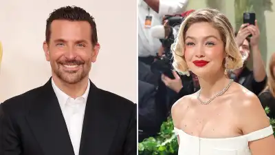 Bradley Cooper and Gigi Hadid Spotted Cheering on Philadelphia Eagles During NFL Playoff Game 791