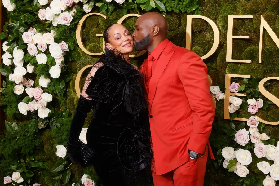 Celebrities Cutest PDA Filled Moments at the Golden Globes Over the Years Morris Chestnut and Pam Chestnut 464