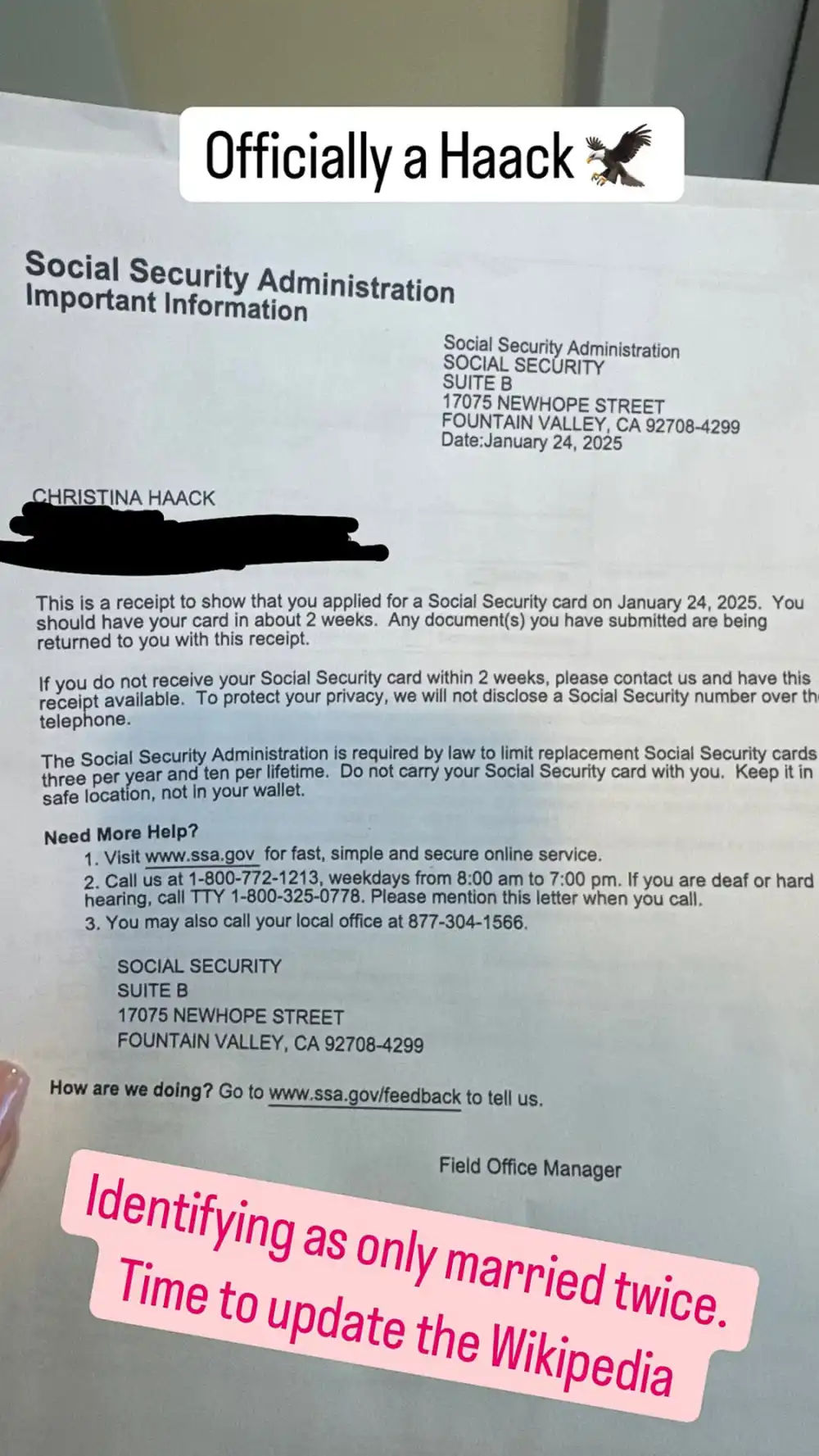 Christina Haack Is 'Identifying as Only Married Twice' After Restoring Maiden Name Amid Divorce