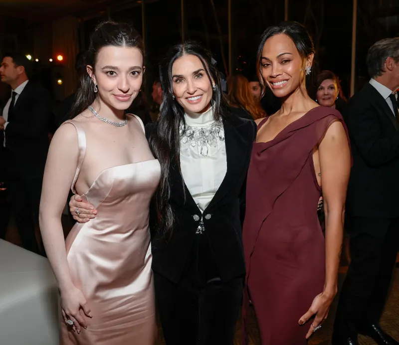 Mikey Madison Demi Moore Zoe Saldana January 2025 Hot Pics