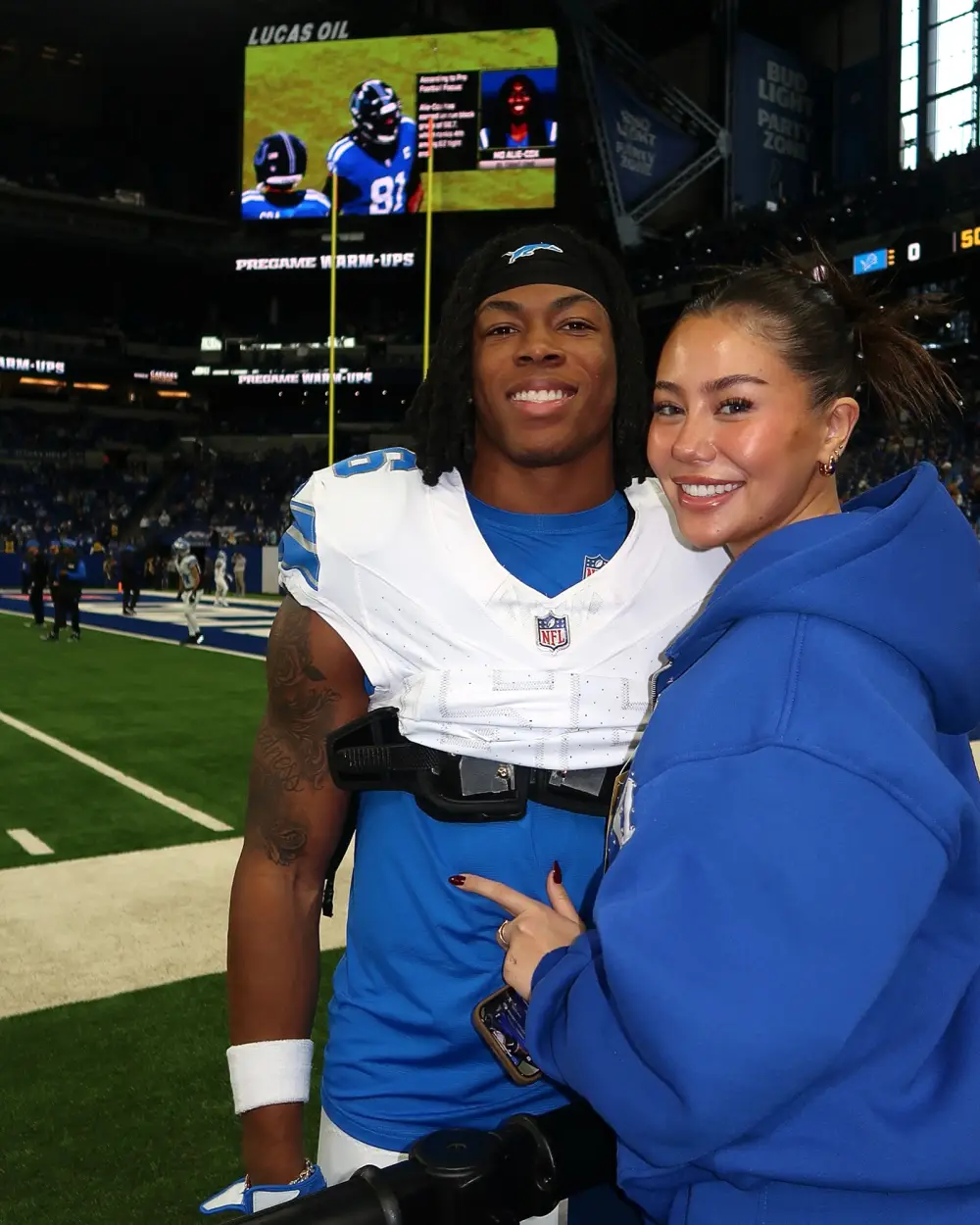 Detroit Lions Running Back Jahmyr Gibbs and Girlfriend Nicole Anderson&rsquo;s Relationship Timeline