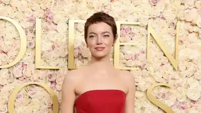 Emma Stone Debuts Pixie Cut at 2025 Golden Globes
