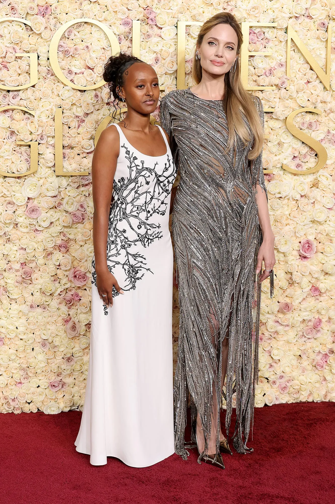 Feature Angelina Jolie Brings Zahara Jolie to 2025 Golden Globes After Finalizing Divorce