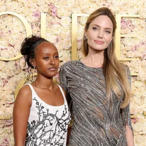Feature Angelina Jolie Brings Zahara Jolie to 2025 Golden Globes After Finalizing Divorce
