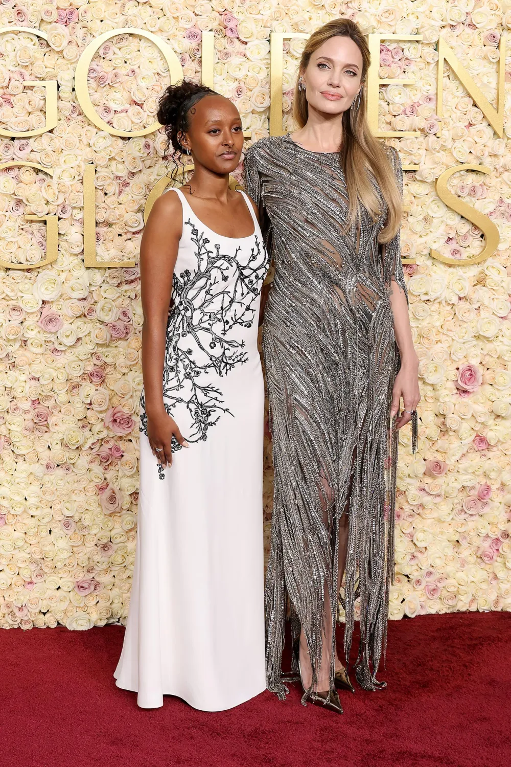 Feature Angelina Jolie Brings Zahara Jolie to 2025 Golden Globes After Finalizing Divorce