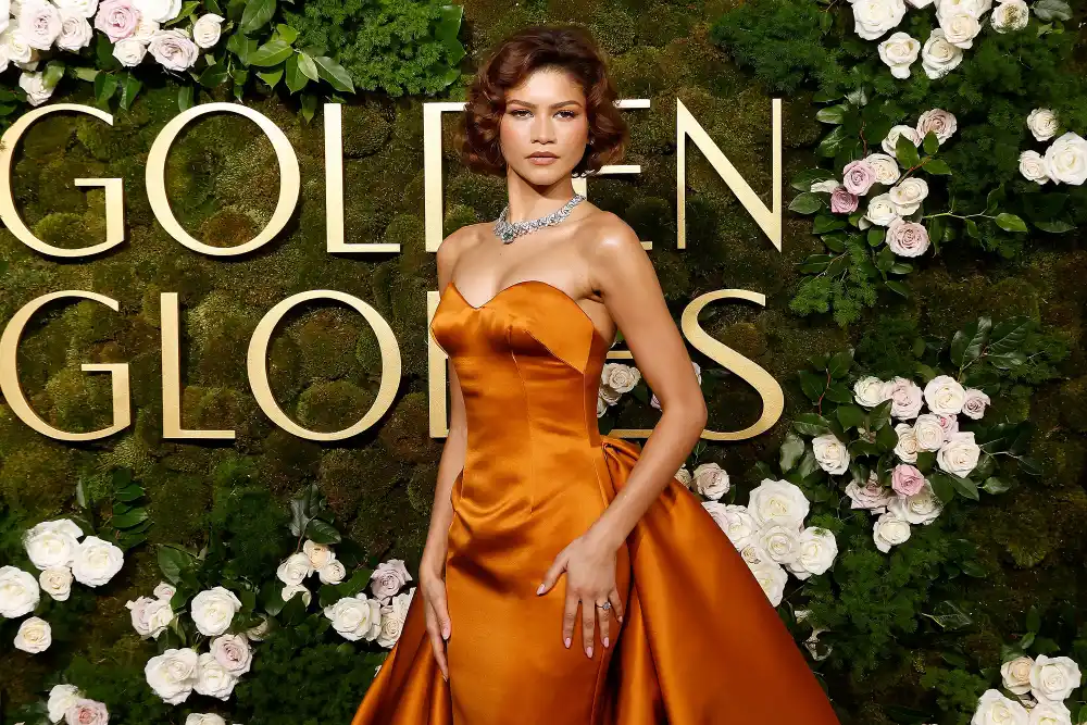 Feature How Did Zendaya React When Asked by Reporters About Being Engaged to Boyfriend Tom Holland 2025 Golden Globes
