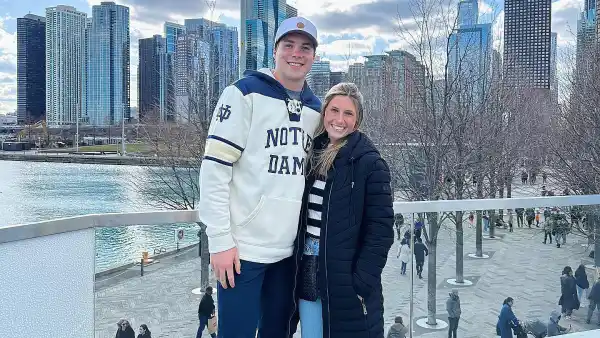 Feature Riley Leonard Girlfriend Has Pinch Me Moment After Notre Dame Win