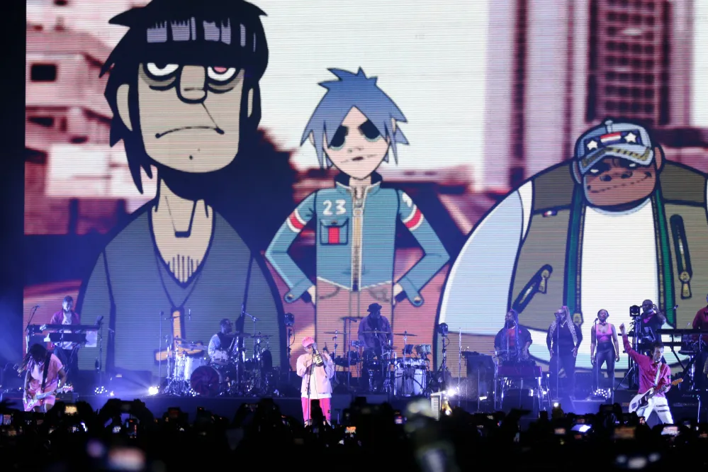 Damon Albarn y Gorillaz.