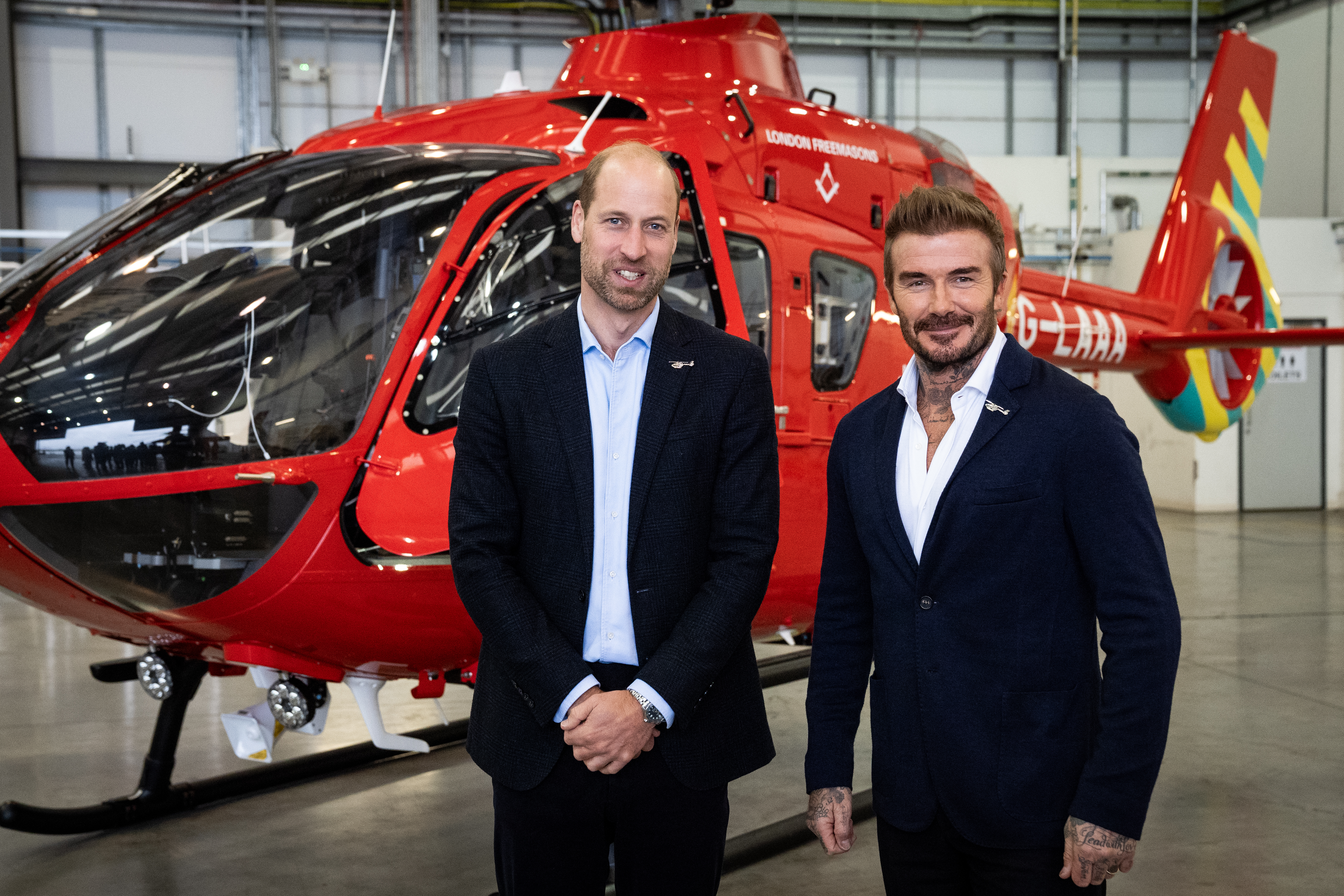 Prince William and David Beckham.