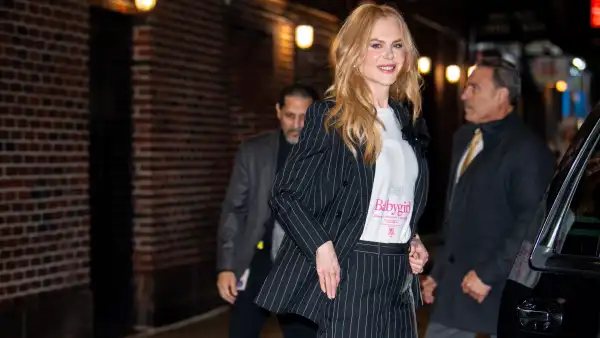 Nicole Kidman is seen leaving 'The Late Show with Stephen Colbert' on December 16, 2024 in New York City.