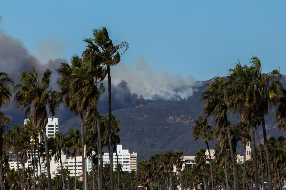 Los &Aacute;ngeles durante la tormenta de viento del martes