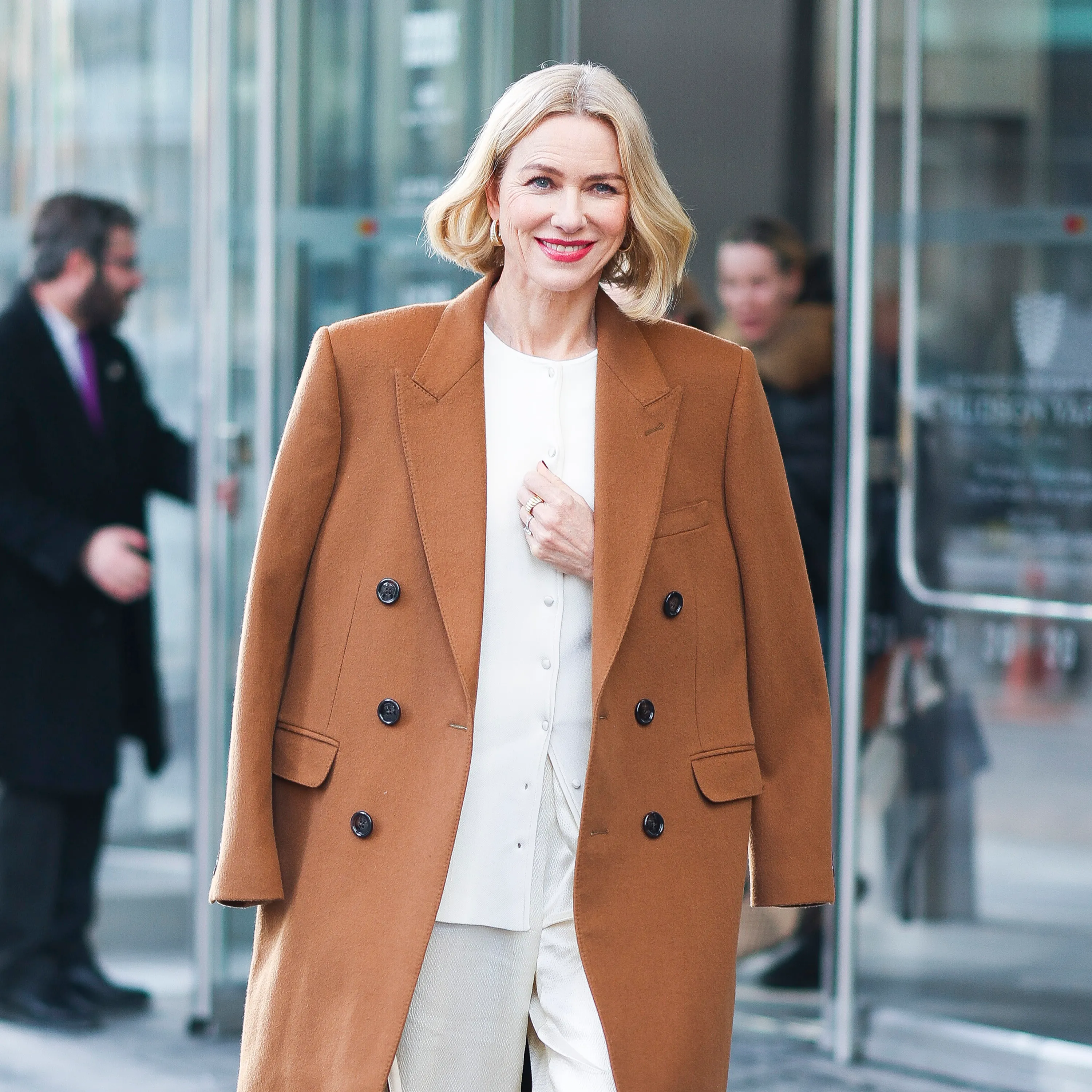 Naomi Watts seen in Hudson Yards on January 21, 2025 in New York City.