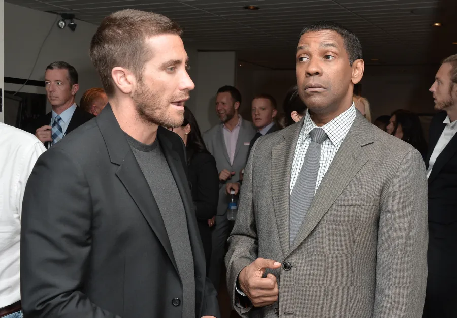 TORONTO, ON - SEPTEMBER 07: Actors Jake Gyllenhaal (L) and Denzel Washington attend 
